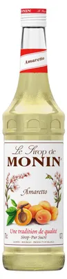 Obrázok produktu pre Monin Amaretto sirup 700 ml - prémiová príchuť mandľového likéru do kokteilov a dezertov