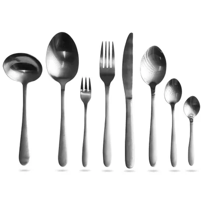 Immagine prodotto di MODERN posate in acciaio inox oro, set di 39 elementi
