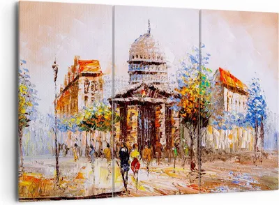 Produktbild von Bild auf Leinwand - Leinwandbild - Farbe Architektur Eiffle Turm - 165x110cm - Wand Bild - Wanddeko - Leinwanddruck - Bilder - Kunstdruck - Leinwand bilder - Wandkunst - CE165x110-2881