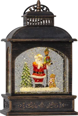 Produktbild von Star Trading LED-Laterne "Vinter", Kinder mit Schneemann,Bronze