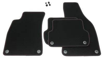 Produktbild von Exclusive Fußmatten passend für Seat Exeo 3R Limo ST Kombi Sport FR 2009-2013, Naht:Rot