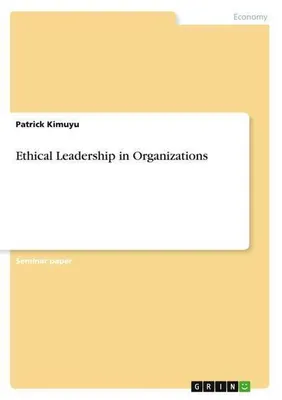 Obrázek produktu pro Ethical Leadership in Organizations