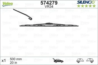 Zdjęcie produktu dla Pióro Wycieraczki 500Mm Silencio Vm34