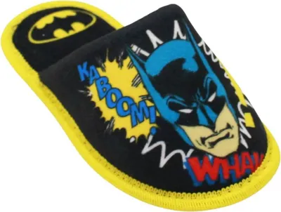 Produktbild von Schwarze Batman-Hausschuhe, Größe 31/32