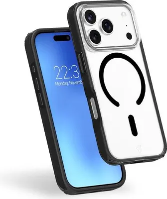 Productafbeelding van Force Case, hoesje voor iPhone 17 Pro met MagSafe, AIR XTREM, robuust, 4 meter valbescherming, zwart