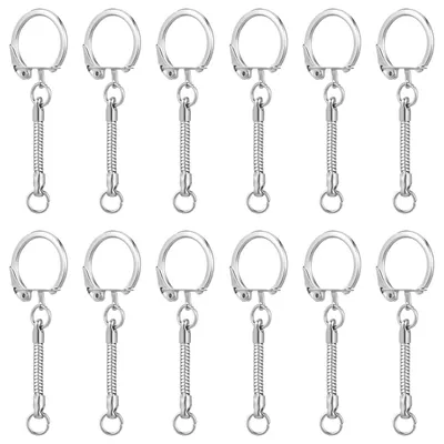 Immagine prodotto di Omgoods - 30 portachiavi con chiusura sicura, ideali per progetti fai-da-te