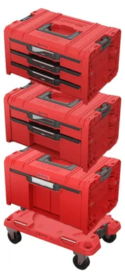 Produktbild von Qbrick System PRO Drawer Workshop Set 6 2.0 RED ULTRA HD Werkzeugkasten Set 4 tlg. 525 x 345 x 885 mm