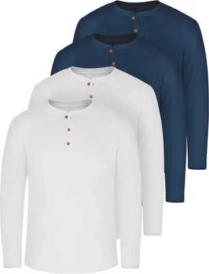 Produktbild von normani 4er Set Herren Langarm Shirts aus Baumwolle
