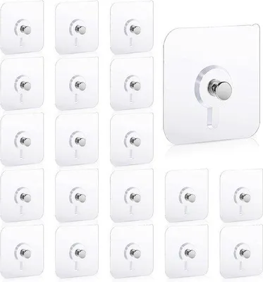 Produktbild von Klebende Haken transparent selbstklebend