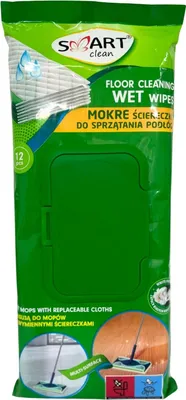 Immagine prodotto di Salviette umidificate SMART Clean per pavimenti, 12 pezzi