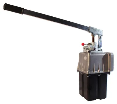 OMFB Handpumpe PMI25 5L Behälter Handpumpe 25cm³ doppeltwirkend Kunststoffzylinder doppeltwirkend