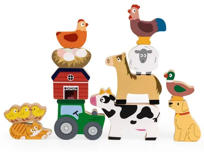 Zdjęcie produktu dla VIGA Układanka w Stosy Farma Zwierzęta