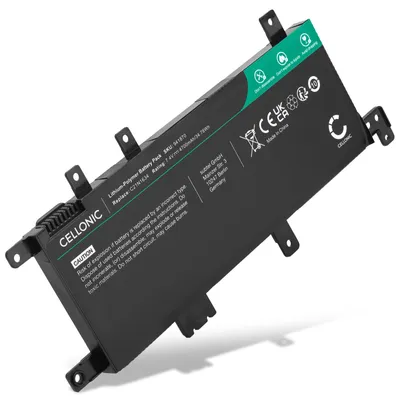 Produktbild von CELLONIC 1x Akku für Notebook Kompatibel mit ASUS Vivobook X542U, Vivobook R542U, Vivobook R542UR, C21N1634 - (4700mAh, 7.4V)