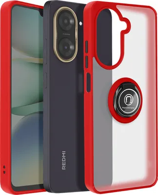 Produktbild von Avizar, Xiaomi Redmi A5 Hülle Magnetring Transparent, Rot
