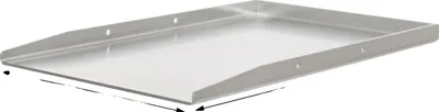 Produktbild von Grillplatte, langlebiger Edelstahl, universelle Kompatibilität, Silber