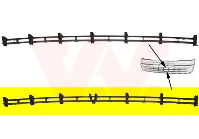 Produktbild von VAN WEZEL Lüftungsgitter Grill Stoßfänger für OPEL Astra G CC (T98)