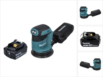 Immagine prodotto di Makita DBO 180 F1 Levigatrice eccentrica a batteria 18 V - 125 mm + 1x batteria 3,0 Ah - senza caricabatterie