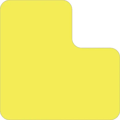 Produktbild von Stellplatzmarker WT-5210, L-Stück, Polyester, Gelb, 125x125 mm, 25 Stück/VE