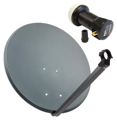 Produktbild von PremiumX 60cm Satellitenantenne Aluminium Deluxe Single LNB