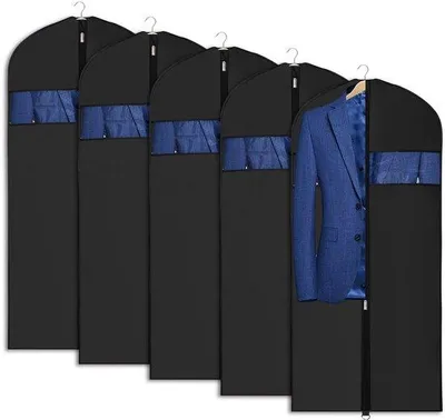 Produktbild von Wasserdichte Kleidungsbeutel, 60x110 cm, atmungsaktiv, 5er-Pack, Reise