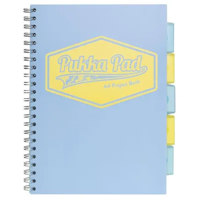 Image de Cahier de projets A4 quadrillé Bleu pastel