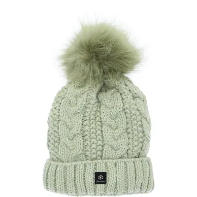 Produktbild von Antonio Damen Strick Mütze Beanie  grün