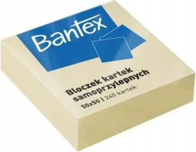 Zdjęcie produktu dla Żółte Bloczki samoprzylepne 50 x 50 mm 240 kartek
