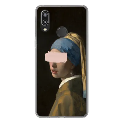Produktbild von MuchoWow® Handyhülle Schutzhülle Hülle für Huawei P20 Lite (2020) Das Mädchen mit dem Perlenohrring - Vermeer - Gemälde Silikon Softcase Handy Hülle - Kartenhalter
