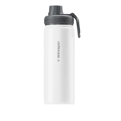 Produktbild von Wessper Thermosflasche Edelstahl 500 ml, Isolierflasche 0,5 l, Farbe Weiß
