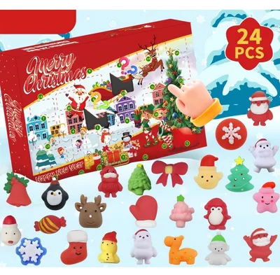 Productafbeelding van Adventskalender met 24 mochi-knuffels voor kinderen en volwassenen
