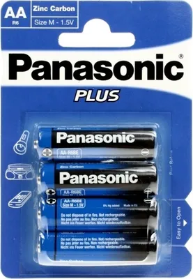 Produktbild von Panasonic R06 Plus General Purpose 1,5V Mignon AA 4er Blisterpack