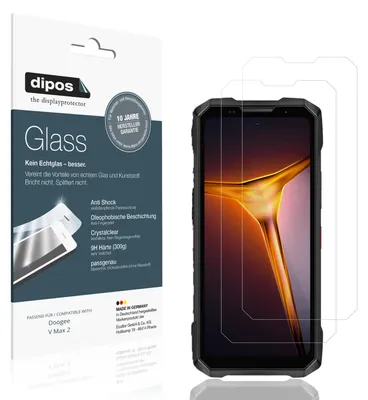 Image de 2x Protection ecrán pour Doogee V Max 2 Verre souple Film Protecteur 9H dipos