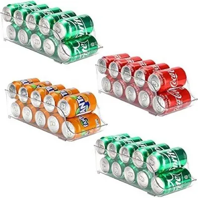 Immagine prodotto di Cassetti organizer per frigorifero, contenitori in plastica per bevande da cucina