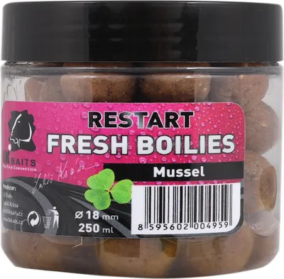Zdjęcie produktu dla LK Baits Fresh Boilies Restart Mussel 18mm, 250ml