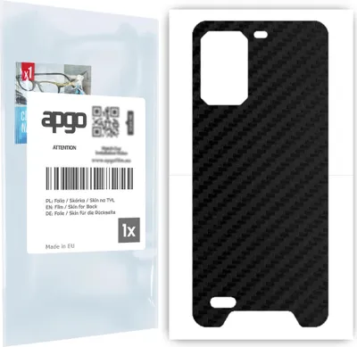 Produktbild von apgo Rückseite Schutzfolie für Ulefone Armor 7 -  Hinten Schutzfolie Carbon, Rückseite Folie schützt vor Kratzern und Fingerabdrücken