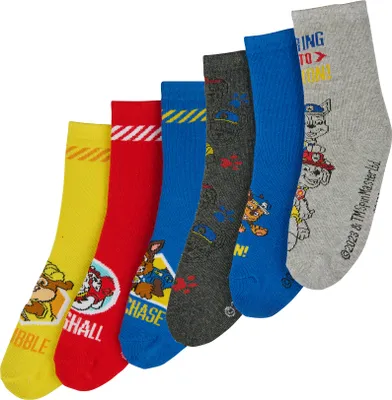 Produktbild von Paw Patrol Chase Marshall Rubble Kinder Jungen Socken Set 6 Paar, Größe:23-26