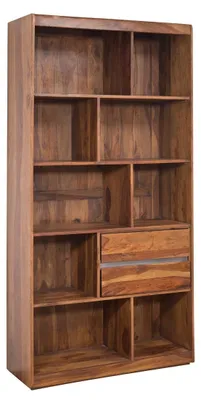 Immagine prodotto di MASSIVMOEBEL24 | scaffale in legno di Sheesham / palissandro 102x40x205 noble unique laccato SYDNEY #124
