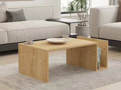 Produktbild von Skye Decor, Memo - Sapphire Oak, Couchtisch, Saphireiche, 100 % MELAMINBESCHICHTETE SPANPLATTEN, 86,8 x 50 x 32,4 cm