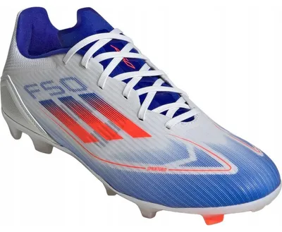 Obrázok produktu pre Adidas - Pánske futbalové kopačky s pevnou podrážkou „League“ PP5002 (45 EU) (biela/modrá)