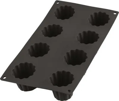 Image de Moule à cannelés gourmet 8 pièces noir - Lekue