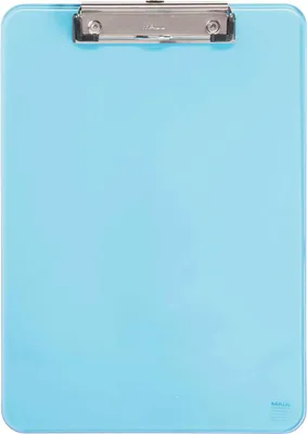 Produktbild von MAUL Klemmbrett MAULneon A4 Hochformat PS-Kunststoff transparent blau