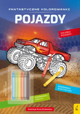 Produktbild von Fantastyczne kolorowanki z kredkami. Pojazdy