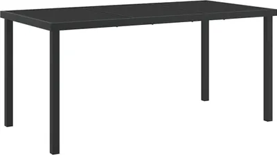 Produktbild von Gartentisch Schwarz 160 x 80 x 73 cm Metall