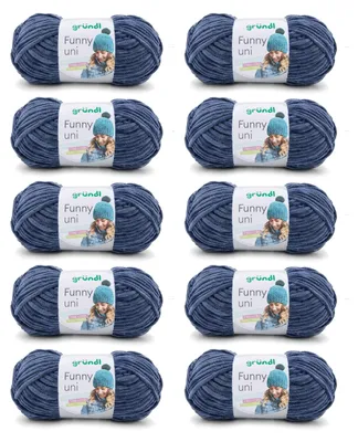Immagine prodotto di Lana Funny Uni, 100 g, circa 120 m, colore 25