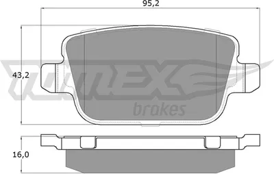 Produktbild von TOMEX brakes TX 14-48 Bremsbeläge Satz Hinten Bremsklötze für FORD MONDEO IV Turnier (BA7) Focus II Schrägheck (DA, HCP, DP) S-MAX (WA6) GALAXY (WA6)