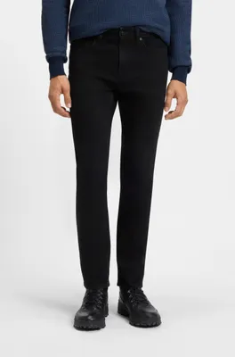 Immagine prodotto di Boss Orange Pantaloni Delaware 5 tasche monocolore nero slim fit