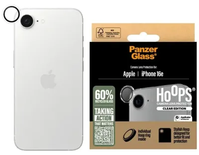 Produktbild von PanzerGlass Hoops Transparent Lens Protector iPhone 16e