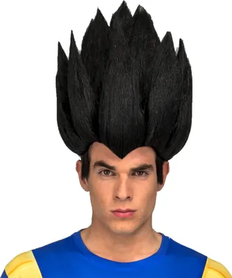Zdjęcie produktu dla Peruka Vegety w kostiumie Dragon Ball Z czarna - jeden rozmiar