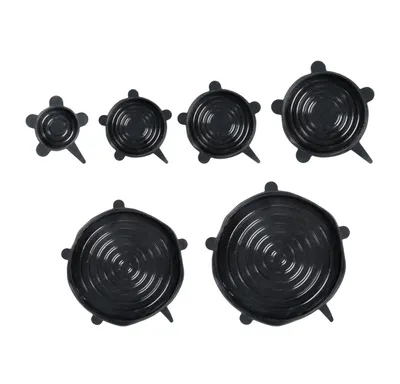 Produktbild von WENKO Dehnbare Silikondeckel Loui, aus dehnbaren Silikon 6 bis 20 cm