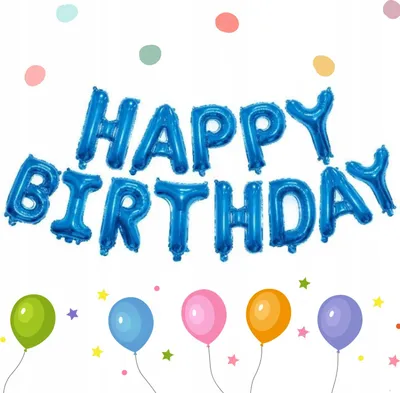 Immagine prodotto di Palloncini con le lettere Happy Birthday decorazione festa di compleanno set di palloncini